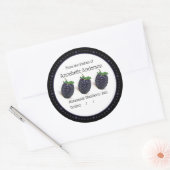 BlackBerry Jam Label Modern Minimalistisch Persona (Envelop)