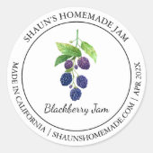 Blackberry Jam Modern label (Voorkant)