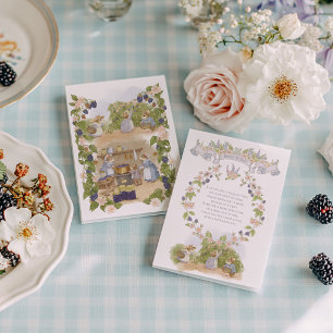 Blackberry Jam Muizen Cottagecore Boek voor Baby Informatiekaartje