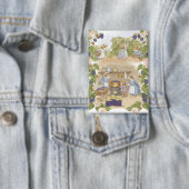 Blackberry Jam Muizen Cottagecore Button (Insitu)