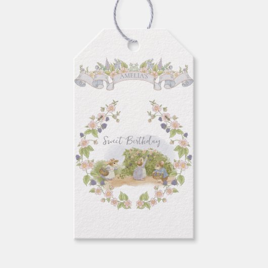 Blackberry Jam Muizen Cottagecore Cadeaulabel (Voorkant)