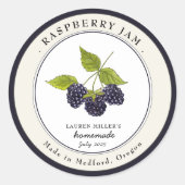 Blackberry Jam potje Canning label (Voorkant)