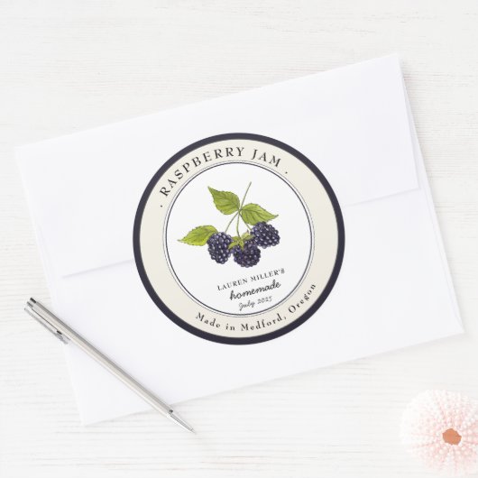 Blackberry Jam potje Canning label (Envelop)