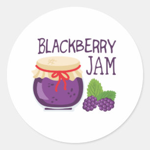 Blackberry Jam Ronde Sticker