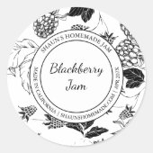Blackberry Jam Sketch Modern label (Voorkant)