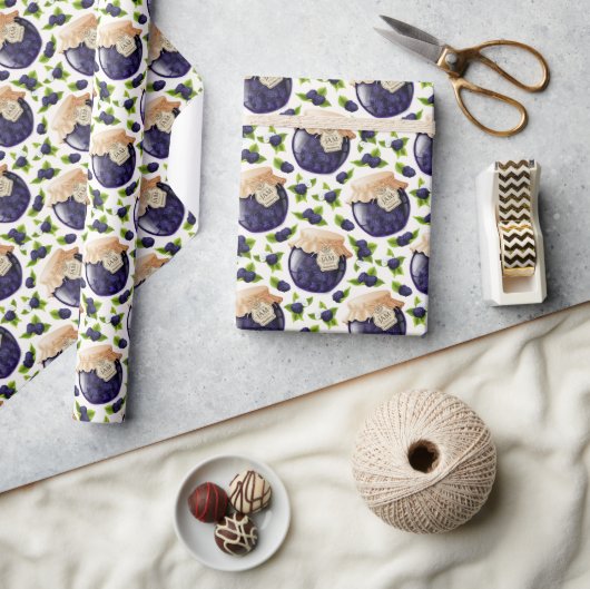 BlackBerry Jam Wrapping Paper Cadeaupapier (Crafts)