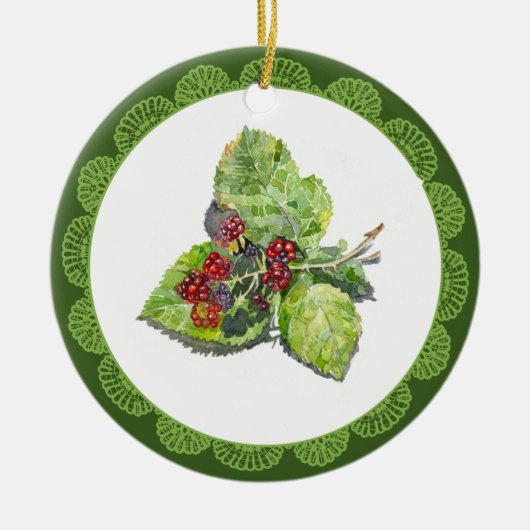 BlackBerry Keramisch Ornament (Voorkant)