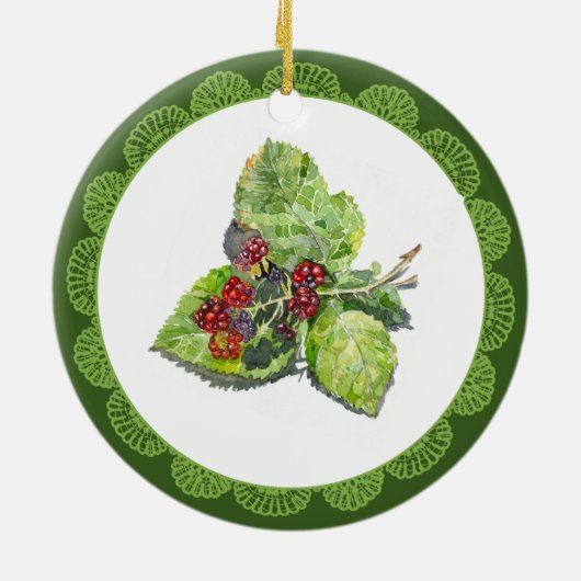 BlackBerry Keramisch Ornament (Achterkant)
