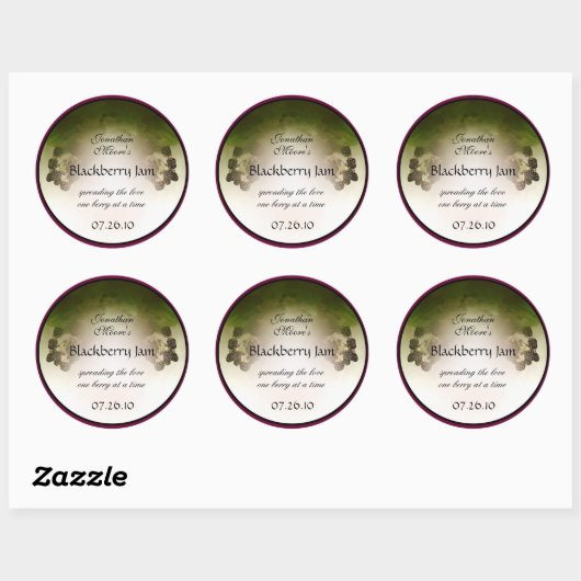 BlackBerry Label1 Ronde Sticker (Vel)