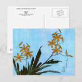 Blackberry Lily Hokusai Japan Fine Art Briefkaart (Voorkant / Achterkant)