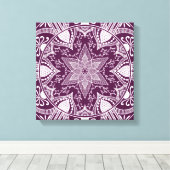 Blackberry Mandala Canvas Afdruk (Insitu (Houten vloer))