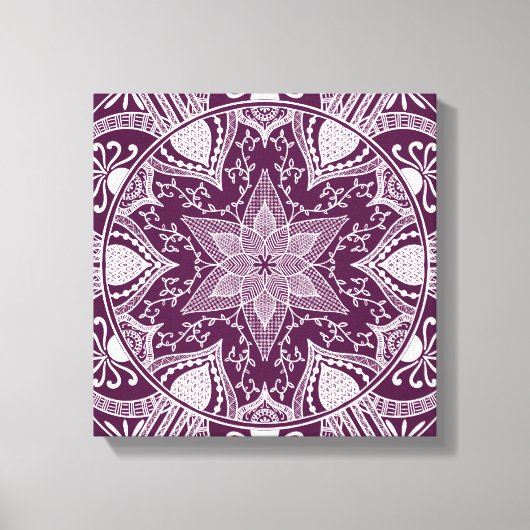 Blackberry Mandala Canvas Afdruk (Voorkant)