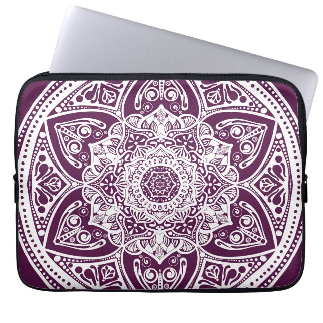 Blackberry Mandala Laptop Sleeve (Voorkant)