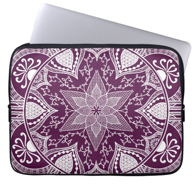 Blackberry Mandala Laptop Sleeve (Voorkant)