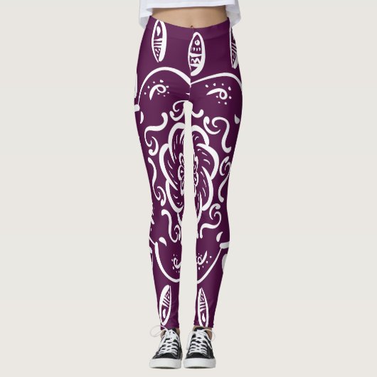 Blackberry Mandala Leggings (Voorkant)