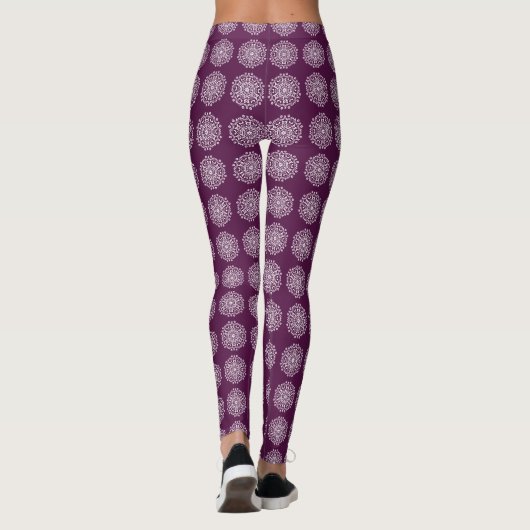 Blackberry Mandala Leggings (Achterkant)
