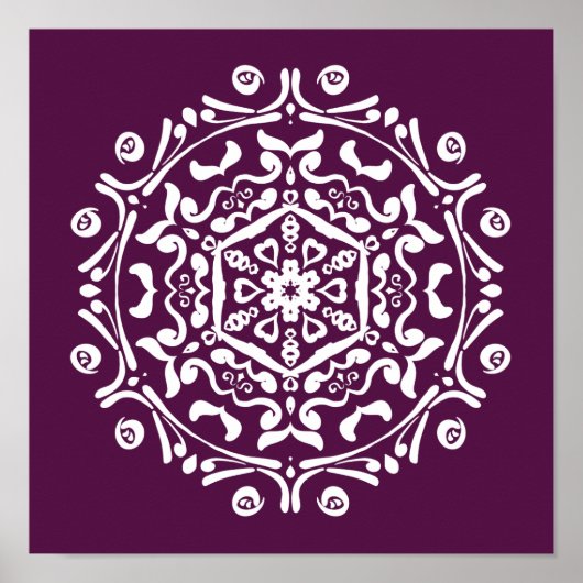 Blackberry Mandala Poster (Voorkant)