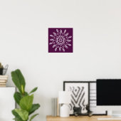 Blackberry Mandala Poster (Thuiskantoor)
