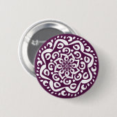 Blackberry Mandala Ronde Button 5,7 Cm (Voorkant /achterkant)