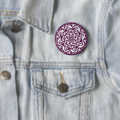 Blackberry Mandala Ronde Button 5,7 Cm (In situ)