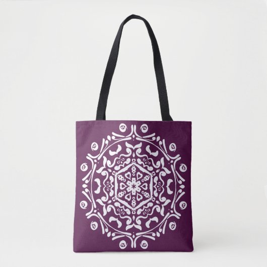 Blackberry Mandala Tote Bag (Voorkant)