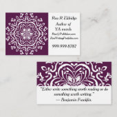 Blackberry Mandala Visitekaartje (Voorkant / Achterkant)