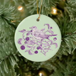 Blackberry oogst - keramisch ornament