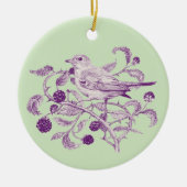 Blackberry oogst - keramisch ornament (Voorkant)