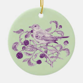 Blackberry oogst - keramisch ornament