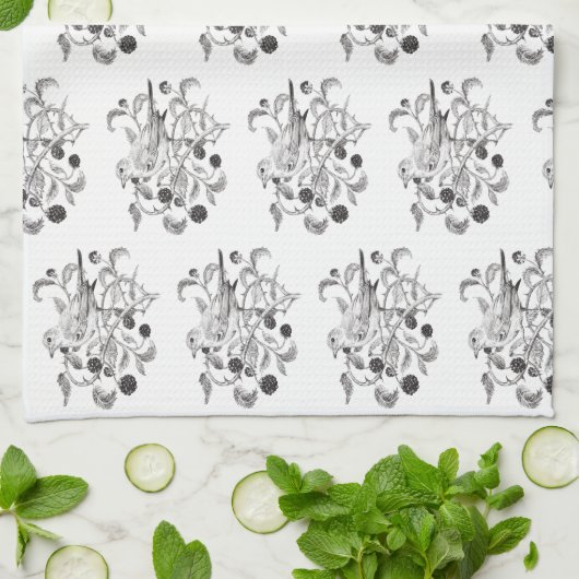 Blackberry oogst - theedoek (Gevouwen)