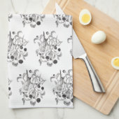 Blackberry oogst - theedoek (Quarter Fold)