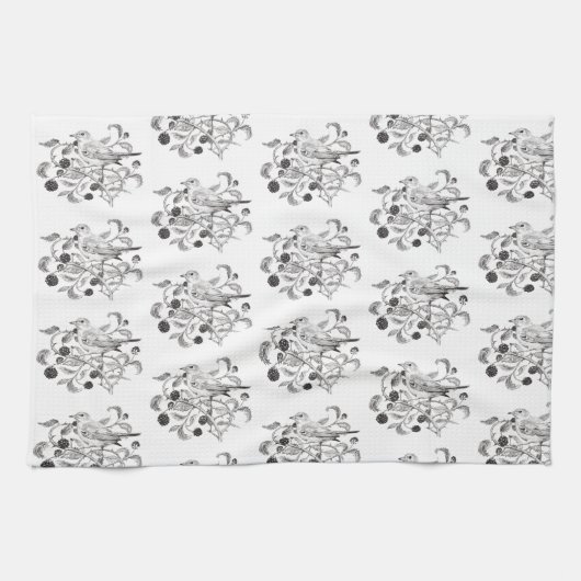 Blackberry oogst - theedoek (Horizontaal)