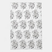 Blackberry oogst - theedoek (Verticaal)