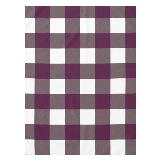 Blackberry Paarse Buffalo Pset Pattern Tafelkleed (Voorkant)