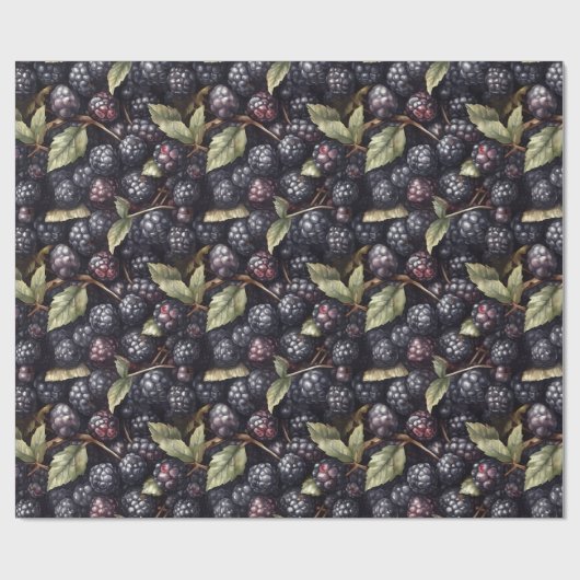 BlackBerry Pattern Wrapping Papier (Vlak)