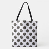 Blackberry. Polka stippen. fruitpatroon. Tote Bag (Voorkant)