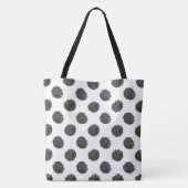 Blackberry. Polka stippen. fruitpatroon. Tote Bag (Achterkant)