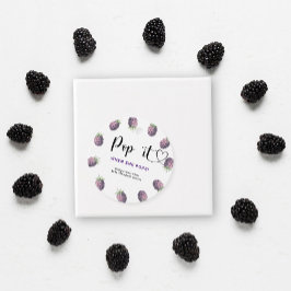 Blackberry Pop het Wanneer ze poppen Bedankjes Labels