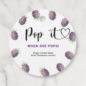 Blackberry Pop het Wanneer ze poppen Bedankjes Labels (Voorkant)