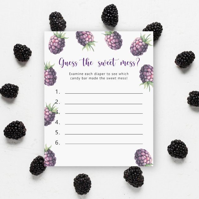 Blackberry - Raad de zoete puinhoop spel (Creator heeft geüpload)