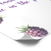 Blackberry - raad hoeveel snoepjes Poster (Hoek)