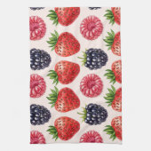 Blackberry, Raspberry, Aardbei door Natasha Us Theedoek (Verticaal)