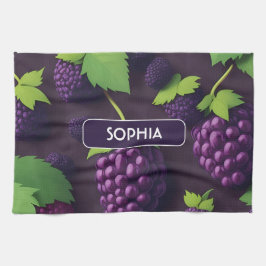 BlackBerry Retro Kleurrijk Gepersonaliseerd Patroo Theedoek