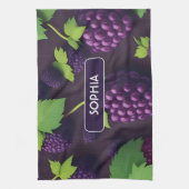 BlackBerry Retro Kleurrijk Gepersonaliseerd Patroo Theedoek (Verticaal)