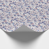 Blackberry-takken: Waterverf. Cadeaupapier (Hoek)