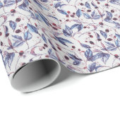 Blackberry-takken: Waterverf. Cadeaupapier (Rol Hoek)