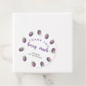 Blackberry verjaardagsfeestje dank u bessen veel bedankjes labels (In situ)