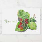 BlackBerry Voedselcontainer Etiket (Enkel label)