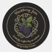 Blackberry Whisper – Ambachtelijke Jam Etiket (Voorkant)