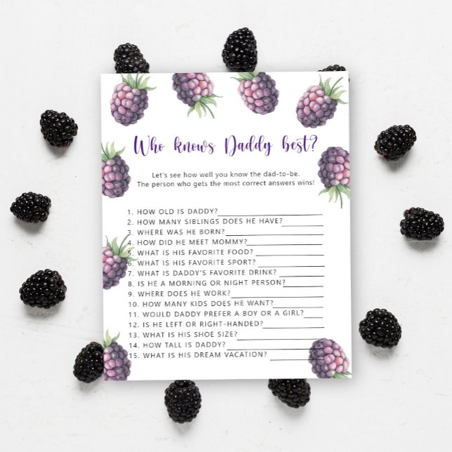 Blackberry - Wie kent DADDY het beste spel (Creator heeft geüpload)